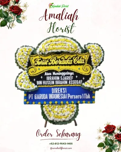 Papan Bunga Duka di Kebonrejo